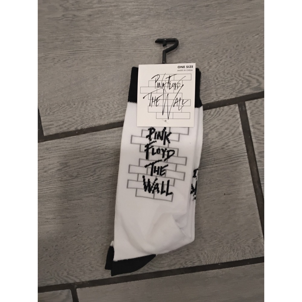 Pink‎ Floyd The Wall Socks White Black One Size Official Merchandise